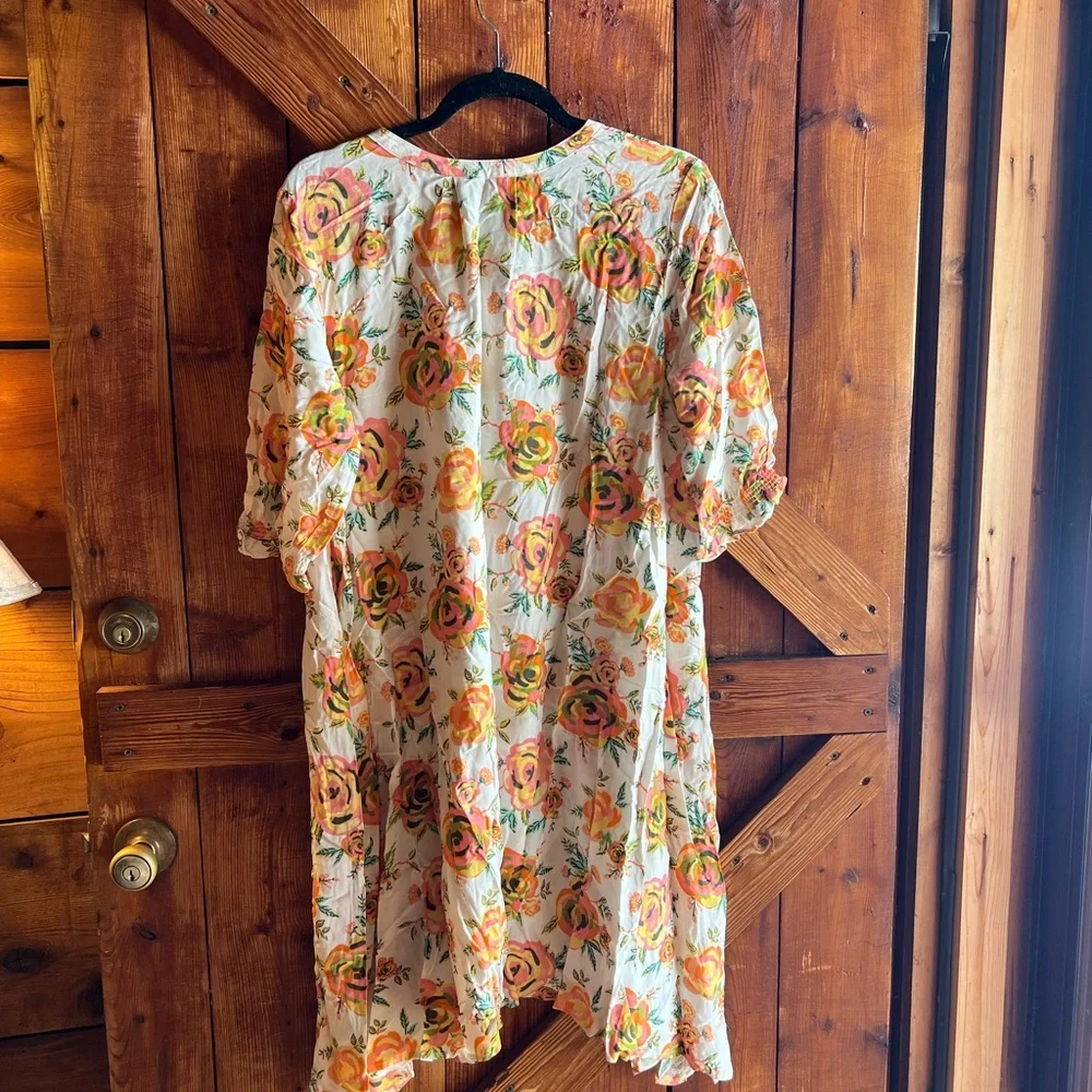 Matilda Jane Floral Dress with Pink and Yellow Hues - Picture 7 of 8